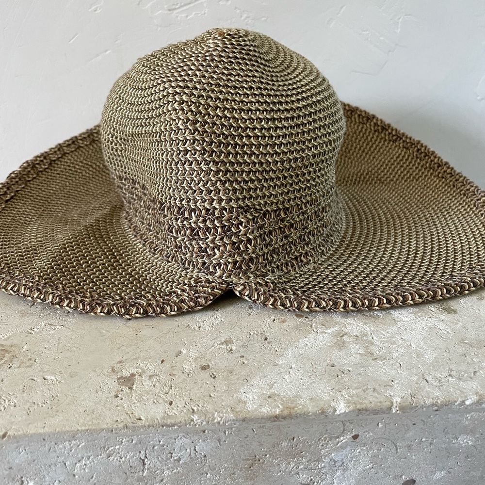Nine West Brown Woven Hat - Picture 2 of 4